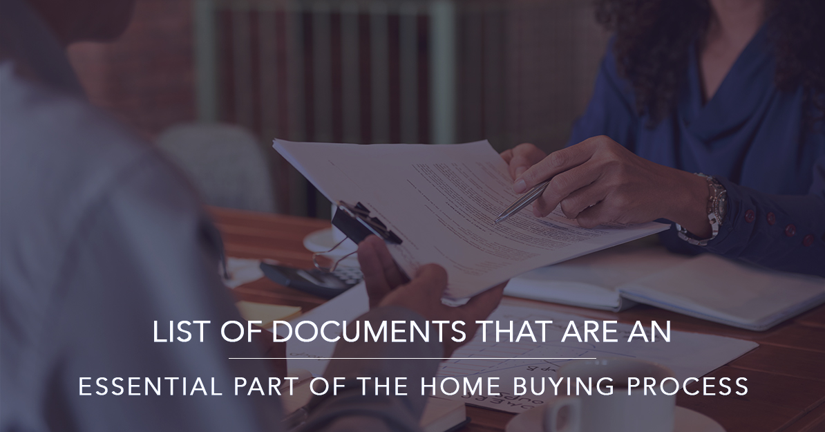 List of documents needed for home buying | Krisumi Waterfall Residences